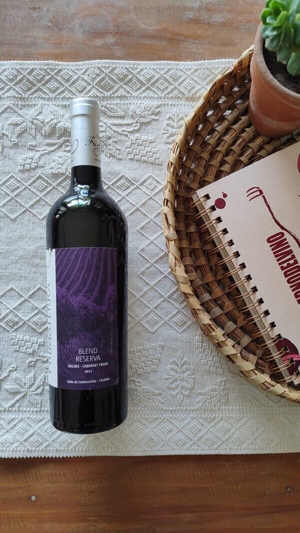 Vino Primaterra Blend Reserva Bodega Familia Furfaro Calamuchita