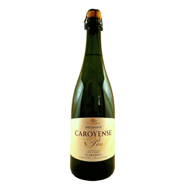 Vino Caroyense Piu Extra Brut en Bodega La Caroyense, Sierras Chicas