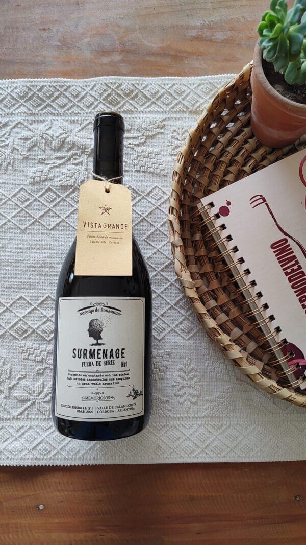Vino Surmenage Naranjo de Roussanne Finca La Matilde Traslasierra