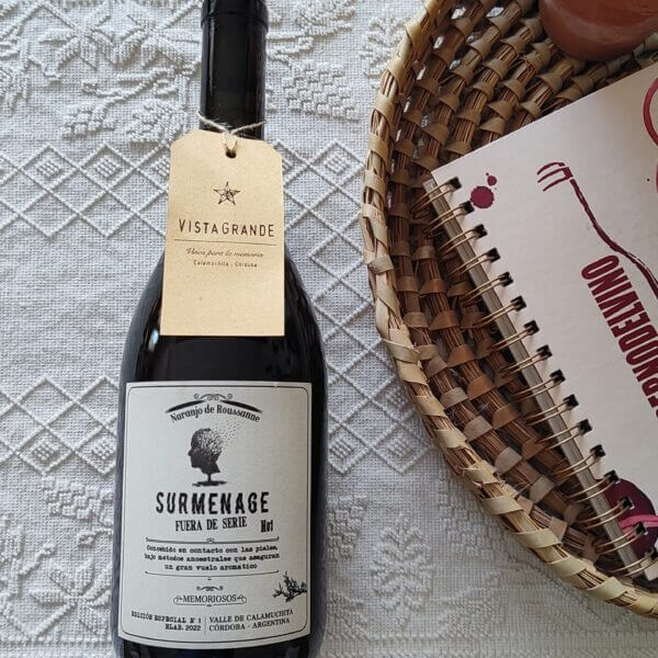 Vino Surmenage Naranjo de Roussanne Finca La Matilde Traslasierra