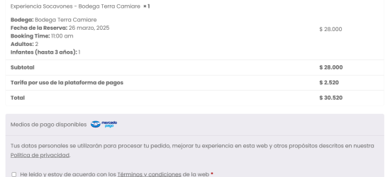 Cómo reservar en Wine Booking